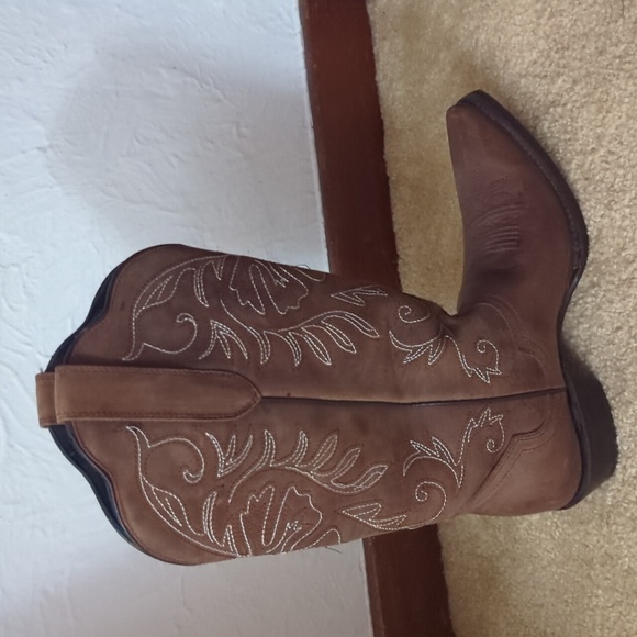 J.B Dillon Reserve Brown Western Cowgirl Festival Country Boots Size 8 - Picture 5 of 12